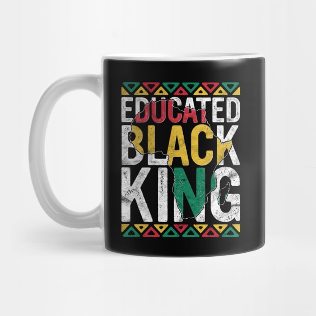 Pride Educated Black King Gift History Month African Teacher by rhondamoller87